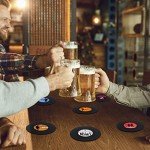Retro Vinyl Record Coasters Set for Men