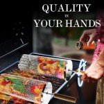 Nesting Grill Baskets with Removable Wooden Handle