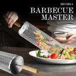 Nesting Grill Baskets with Removable Wooden Handle