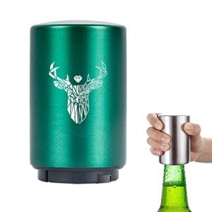 Magnetic Push Down Beer Bottle Opener for Men