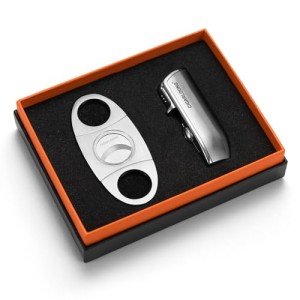 Cigar Cutter and Lighter Set for Men