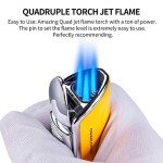 Cigar Cutter and Lighter Set for Men