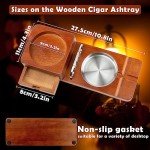 Cigar and Whiskey Glass Holder Gift Set