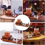 Cigar and Whiskey Glass Holder Gift Set