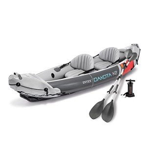 Durable Inflatable Kayak for Two with Oars