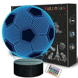 3D Soccer Optical Illusion Lamp for Kids
