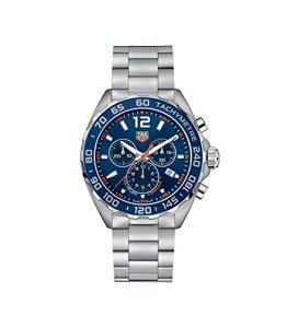 TAG Heuer Men's Formula 1 43mm Steel Bracelet & Case Quartz Blue Dial Analog Watch CAZ1014.BA0842