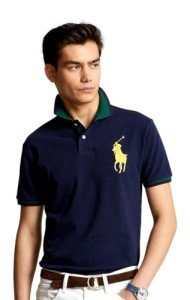 POLO RALPH LAUREN Men's Classic Fit Big Pony Mesh Polo Shirt (Navy MU, L), Navy Mu, Large