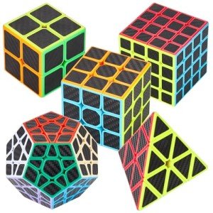5 Pack Magic Puzzle Cube Set for All Ages