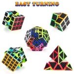 5 Pack Magic Puzzle Cube Set for All Ages