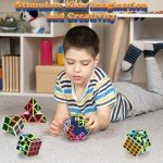5 Pack Magic Puzzle Cube Set for All Ages