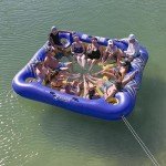 12-Person Inflatable Party Raft with Cup Holders