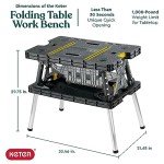 Keter Portable Folding Workbench with Clamps