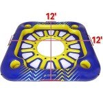 12-Person Inflatable Party Raft with Cup Holders