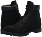 Timberland Men's 6" Waterproof Black Nubuck Boots