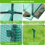 Outdoor Walk-In Greenhouse with Screen Windows