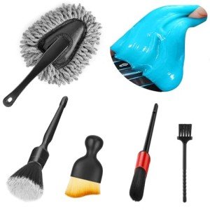 Car Interior Duster and Detail Brush Kit