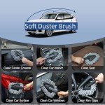 Car Interior Duster and Detail Brush Kit