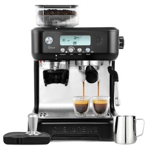Espresso Machine with Grinder & Steam Wand