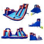 Ultimate Inflatable Water Slide and Obstacle Course