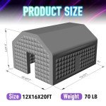 Inflatable Black Disco Cube Party Tent 20x16.5ft