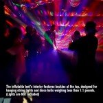 Inflatable Black Disco Cube Party Tent 20x16.5ft