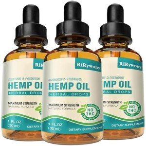 High Potency Hemp Oil Drops - 3 Pack