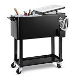 Rolling Ice Chest Cooler Cart for Parties