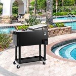 Rolling Ice Chest Cooler Cart for Parties
