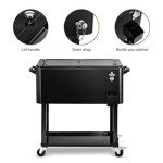 Rolling Ice Chest Cooler Cart for Parties