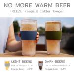 Freezeable Beer Glass Set - Perfect Gift for Men