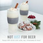 Freezeable Beer Glass Set - Perfect Gift for Men