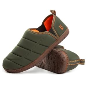 Men's Memory Foam Outdoor Slippers - Green