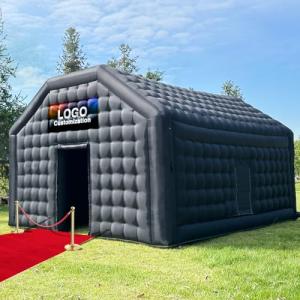 Inflatable Black Disco Cube Party Tent 20x16.5ft