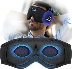 Bluetooth Sleep Mask with Headphones for Men