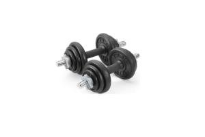 Adjustable 20 kg Cast Iron Dumbbell Set
