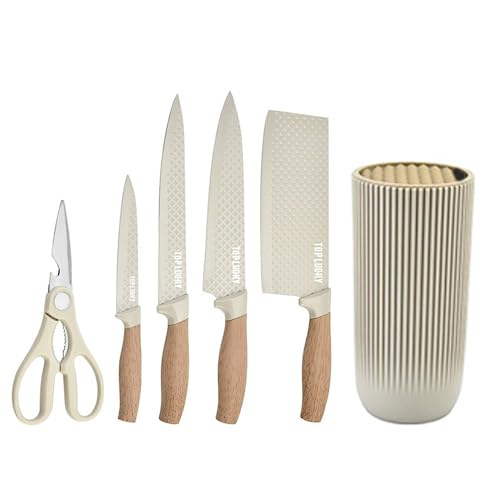 Khaki 6-Piece Professional Chef Knife Set