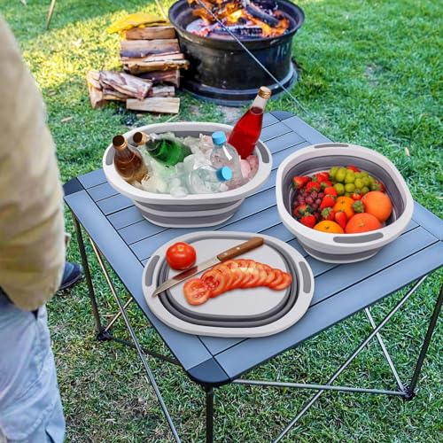 Collapsible 7.5L Dish Tub and Cutting Board