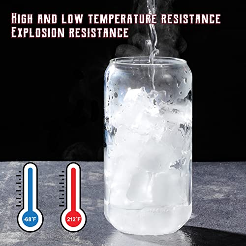 NETANY 4-Piece Can Shaped Glass Set