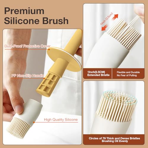 YARRAMATE Heat-Resistant Oil Dispenser with Brush