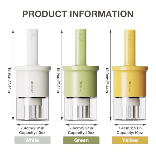 YARRAMATE Heat-Resistant Oil Dispenser with Brush