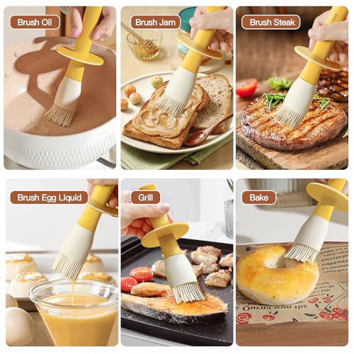 YARRAMATE Heat-Resistant Oil Dispenser with Brush