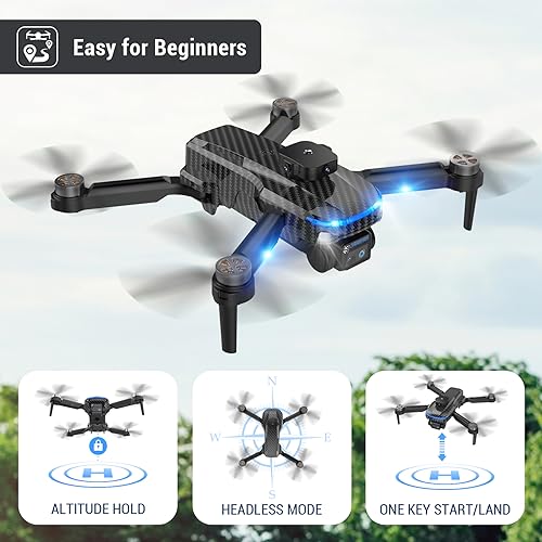 4K Beginner Drone with GPS and 2 Batteries