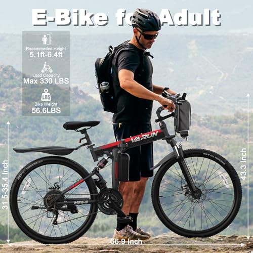 Premium Folding Electric Bike for Men, 750W Motor