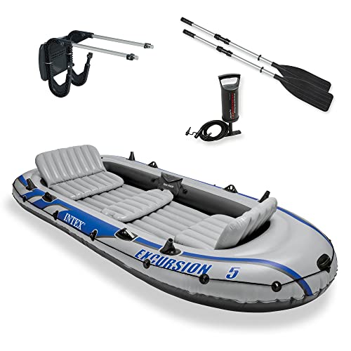 Inflatable Fishing Raft Boat Set for 5