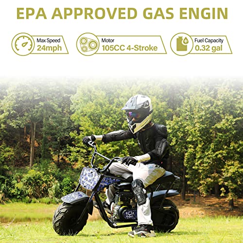 Oryxearth 105CC Gas Powered Kids Dirt Bike