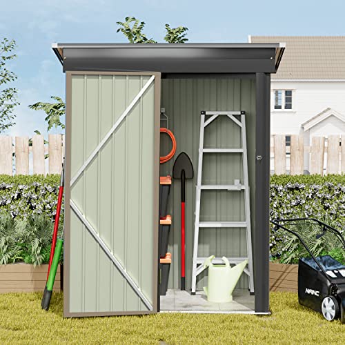 Versatile Outdoor Metal Storage Shed for Men