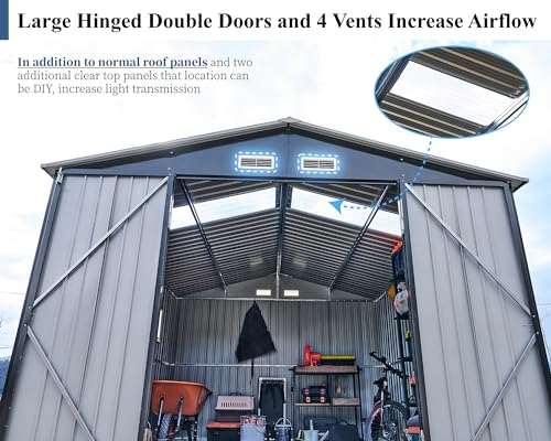 Outdoor Storage Shed for Backyard and Garden