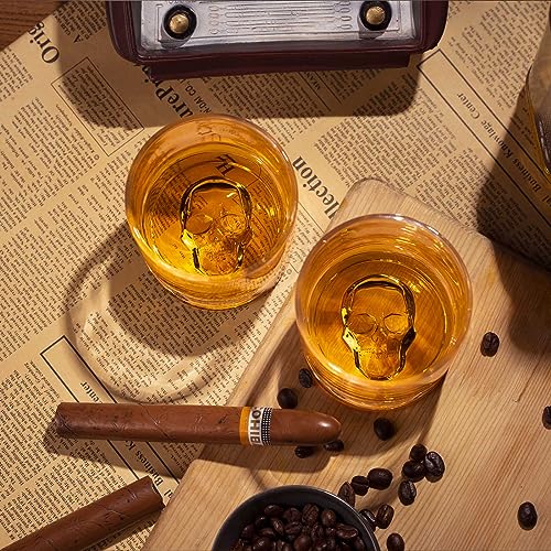 Skull Whiskey Glass Set - Perfect Gift for Men