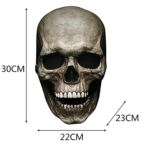 Realistic Skull Mask with Movable Jaw for Men